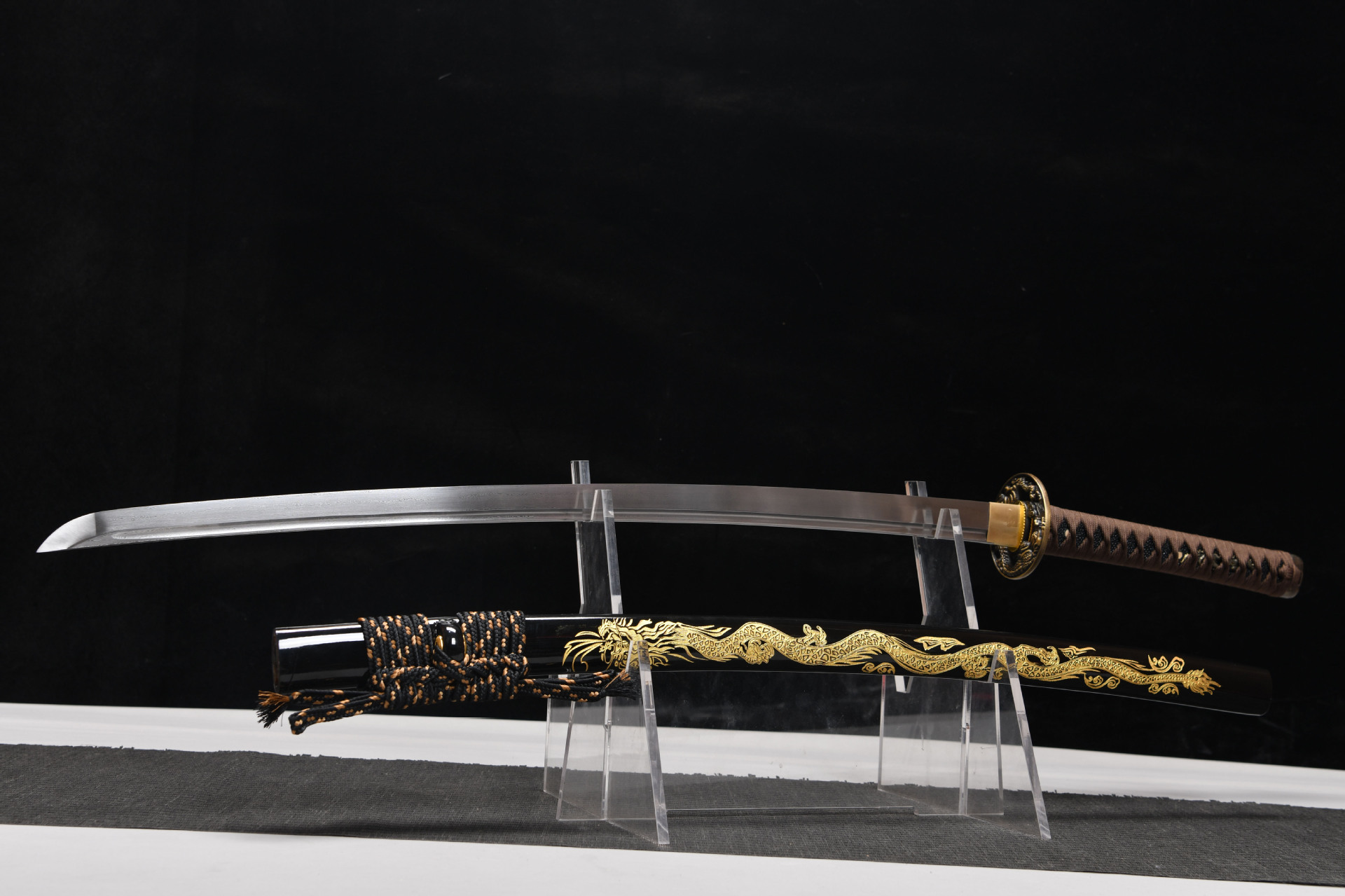 680 新款手作长款26寸高性能百炼钢武士刀—龙王打刀 编号