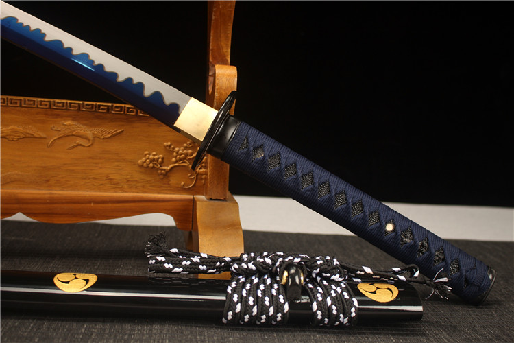 26寸新款长款高性能钢烤蓝研磨武士刀打刀——写轮眼- 大祚榮刀劔대조영
