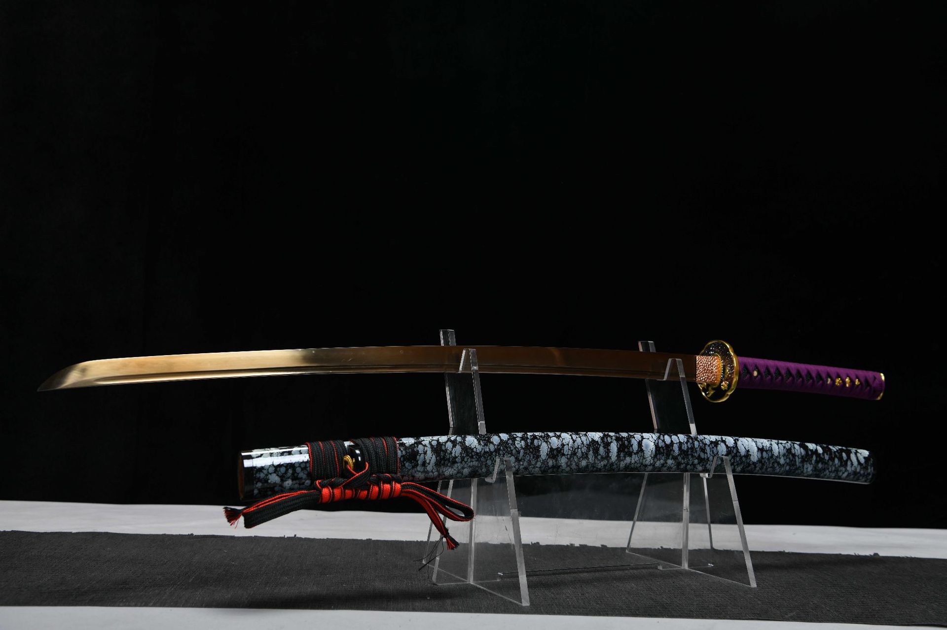 740 新款手作 长款26寸T10烧刃烤金武士刀——双色海燕 编号：720872311191392 - 大祚榮刀劔 대조영도검 网站图片授権给 ...
