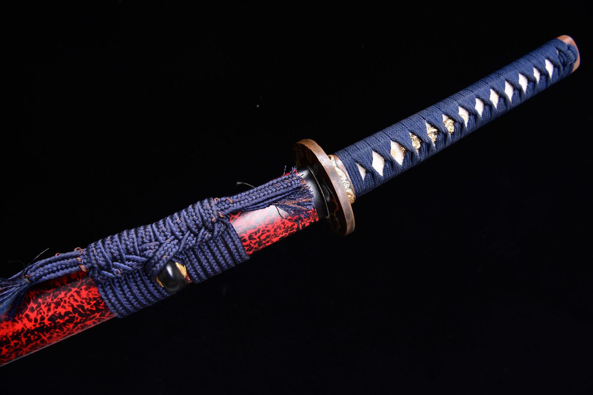2260 新款特价 长款26寸 花纹钢烧刃化妆研武士刀—— 炎龙打刀 编号:890872305041032 - 大祚榮刀劔 대조영도검 网站 ...