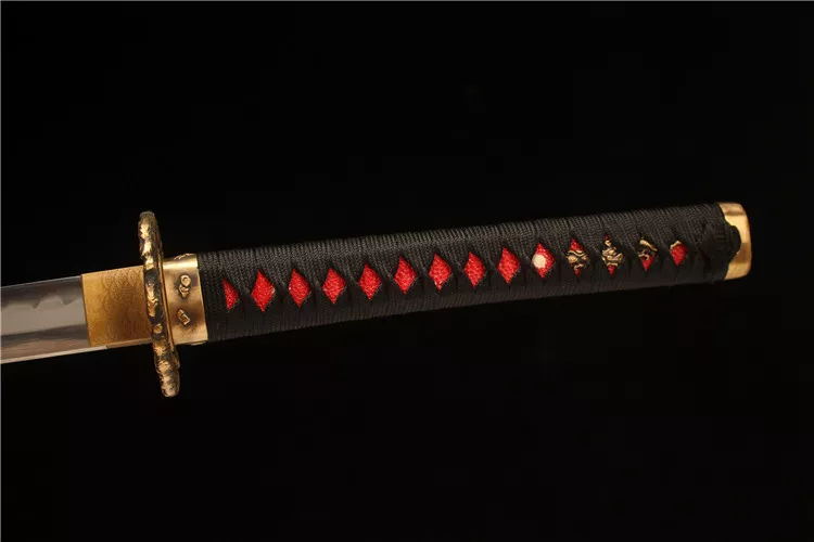 26寸新款长款手工镶贝T10烧刃研磨武士刀打刀——游龙戏珠- 大祚榮刀劔