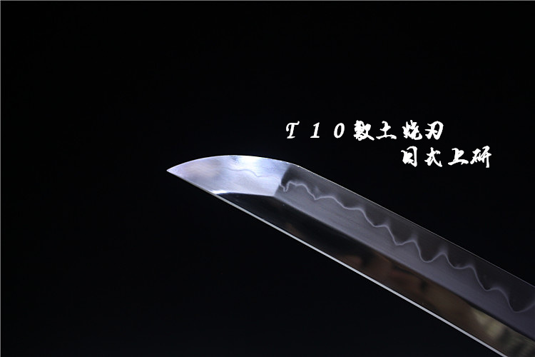 12寸短款精品铜装T10烧刃肋差双槽鹈首造短武士刀-白鸿- 大祚榮刀劔