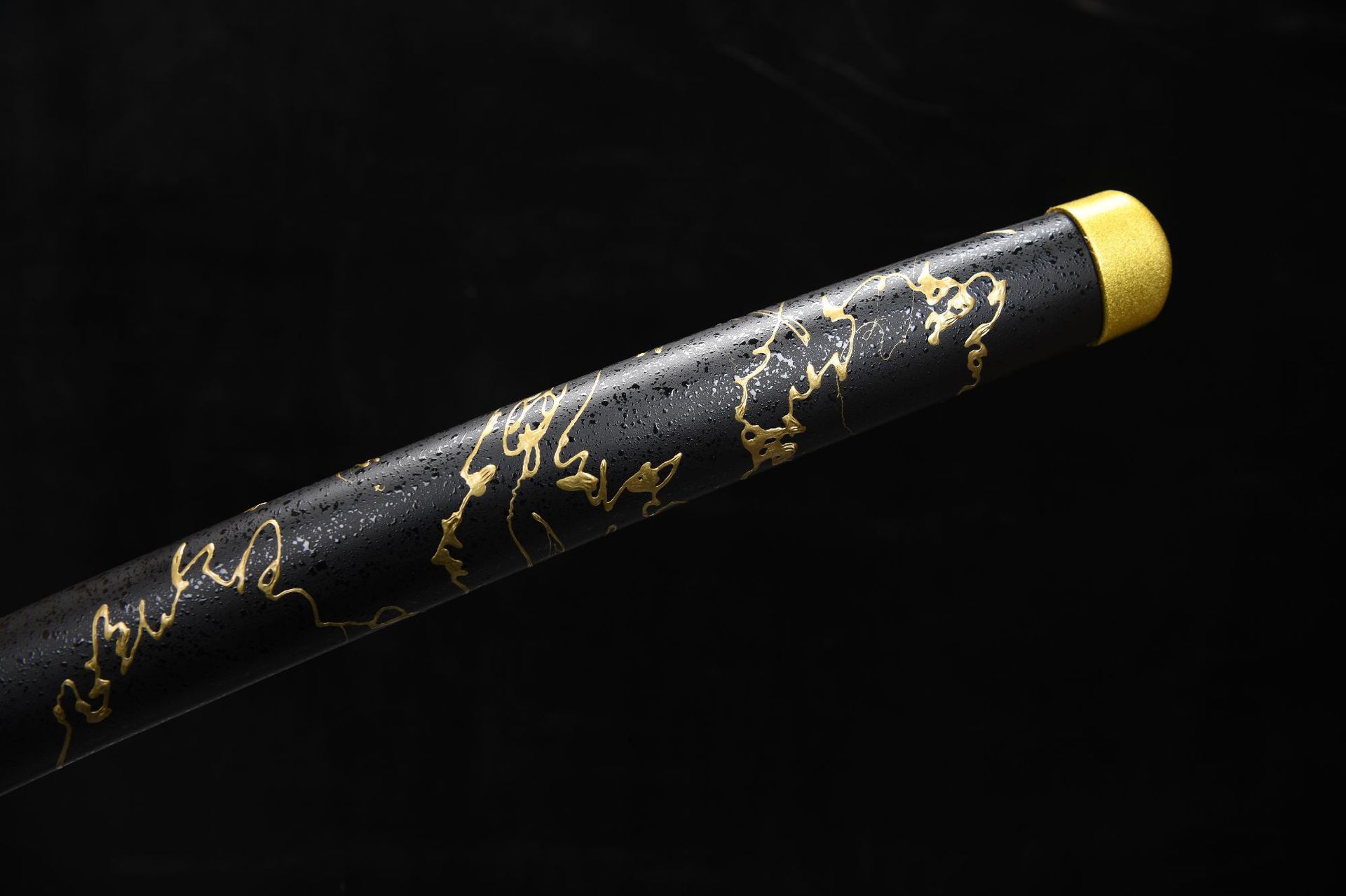 720新款手作长款26寸T10烧刃武士刀—羊蹄山之魂暗夜（T10烧刃版） 编号