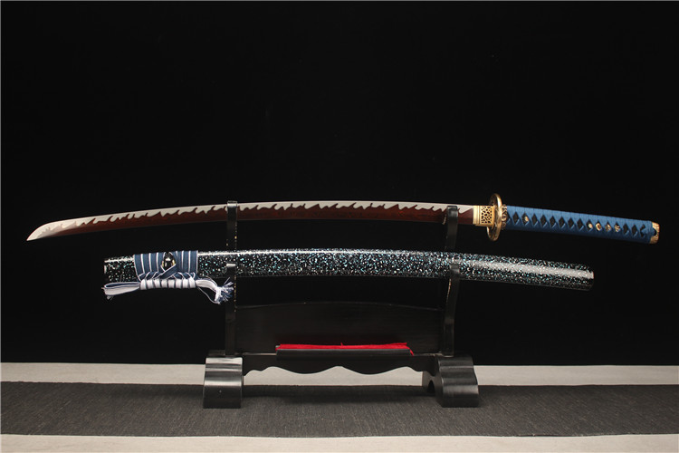 精品纯铜装花纹钢烤红研磨武士刀——雾隐 - 大祚榮刀劔 대조영도검 网站图片授権给大祚榮刀劔獨家使用,不许韓國其它企业盗版,发现盗用行为必究法