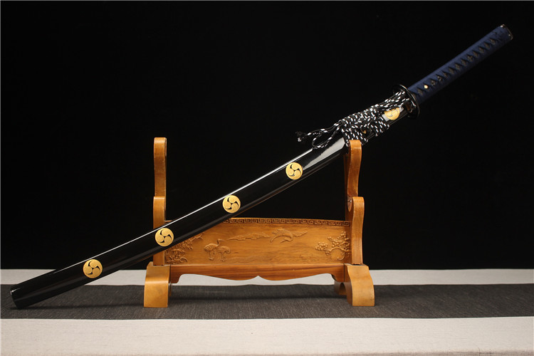 26寸新款长款高性能钢烤蓝研磨武士刀打刀——写轮眼- 大祚榮刀劔대조영